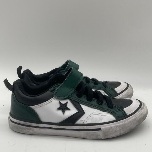 Kids Size 13 Converse All Star Pro Blaze V2 Easy-On White/Green Shoes Sneakers - Picture 1 of 10